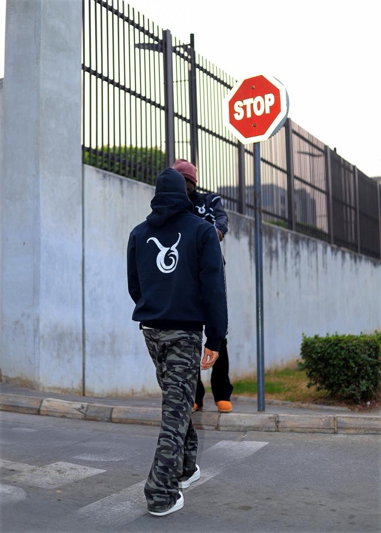 Taurus Saint Zip Hoodie – Black Edition alt